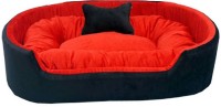 Little Smile luxurious Ultra Soft Bed for Dog and Cat ,Reversible.3 L Pet Bed(Black)
