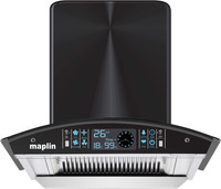 Maplin SS-60 Black Auto Clean Wall Mounted Chimney(Black 1400 CMH)