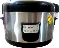 NextElectric Rice Cooker 6.5 ltr Auto-Cut off Multi Function Used For Restaurant, Hotel, Big Family , Parties , Outdoor Events With Food Steamer(6.5 L, Silver, Black)