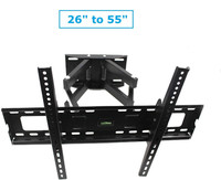 Flipkart Perfect Homes Studio TV Wall Mount Fit for Most 26"-55" TVs Dual Articulating Arm Full Motion Tilt Swivel Bracket 14" Extension Arm, LED, LCD, OLED & Plasma Flat Screen,TV, Up to VESA 400mm Full Motion TV Mount