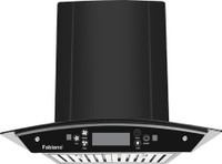 Fabiano ONYX (BF) BLACK AUTOCLEAN WITH MOTION SENSOR 60cm Auto Clean Wall Mounted Chimney(Black 1200 CMH)