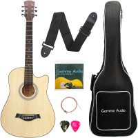 GAMMA AUDIO QD-H38Q-J Acoustic Guitar Basswood Plastic(Beige, Brown)