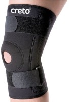 CRETO Adjustable Knee Cap Brace for Sports, Gym, Running, Arthritis Knee Support(Black)