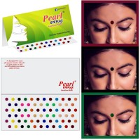 PEARL EYEFLAX Kumkum Bindi Multi Color Round Box with 15 Flaps | Size 7 Diameter 3 mm | Multi Color Forehead Multicolor Bindis(Stick On)