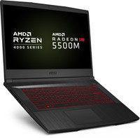 MSI Bravo 15 Ryzen 5 Hexa Core 4600H - (8 GB/512 GB SSD/Windows 10 Home/4 GB Graphics/AMD Radeon RX 5500M/60 Hz) Bravo 15 A4DDR-420IN Gaming Laptop(15.6 inch, Black, 1.96 KG)