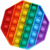 Dcare Pop It Fidget Toys ,Push Pop Bubble Fidget Sensory Silicone Stress Relief Toy(Multicolor)