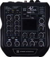 Xtreme Acoustics XAMX42 MX42 portable mini 4-channel audio mixer, with 192Khz sampling rate for podcasting, recording and live performance Analog Sound Mixer