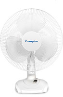 Crompton High Flo Wave Plus with 2 Year Warranty Silent Operation 400 mm Table Fan(White | Pack of 1)