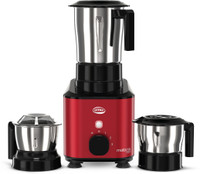 ULTRA Metamix 750W 750 Mixer Grinder (3 Jars, Red)