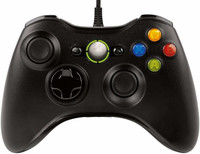 GSH Xbox 360 Wired Controller Gamepad For PC and Microsoft Xbox 360  Motion Controller(Black, For Xbox)