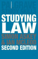 Studying Law(English, Paperback, Askey Simon)