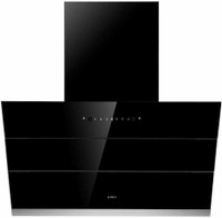 Elica EFL-S9012 HAC LTW VMS Auto Clean Slant 90 CM | 15 Years Motor Warranty|Heat Autoclean| Gesture Control| Filterless|Powerful Suction | Low Noise Wall Mounted Black 1350 CMH Chimney