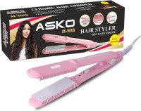 ASKO Professional Hair Crimper Beveled edge for Crimping, Styling and volumizing with Ceramic Technology for gentle and frizz-free Crimping Electric Hair Styler ( Ak ) 8006 Hair Styler(Pink)