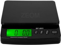 ZEOM ®SF-803 30kg/1g High Precision Digital LCD Postal Shipping Scale I Digital Multi-Purpose Kitchen Weighing Scale(Platform Size: (9.25 x 7.6) inch, Black)#Made in China Weighing Scale(Black)