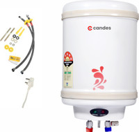 Candes 35 L Storage Water Geyser (Stainless Still, White)