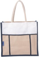 Promise Bags Perfect Eco Friendly Naturally processed Multipurpose Reusable Jute Bags(White, Cream) Multipurpose Bag(Multicolor, 5 L)