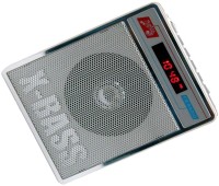 CRETO SL-413 Portable Radio/Fm Mp3 Audio Player Supports USB pen-drive, aux memory card FM Radio(Silver White)