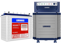 LUMINOUS Red Charge RC 25000 200Ah Tall Tubular Inverter Battery With Eco Watt Neo 900 Square Wave Inverter & Trolley Tubular Inverter Battery(200Ah)