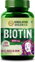 Himalayan Organics Biotin 10000mcg for Hair Growth(120 Tablets)