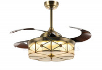 Kanz Enterprises K-417 1067 mm Remote Controlled 4 Blade Ceiling Fan(Golden Brass, Pack of 1)