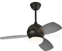Kanz Enterprises K-1650 914 mm 3 Blade Ceiling Fan(Matt Black, Pack of 1)