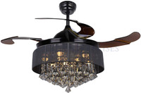 Kanz Enterprises K-521B 1067 mm Remote Controlled 4 Blade Ceiling Fan(Dark Coffee, Pack of 1)