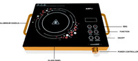 INTROK KAPLI-2000-WATT Induction Cooktop(Black, Gold, Touch Panel)
