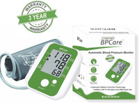STANDARD BPCare BA4110 Automatic Blood Pressure Monitoring Machine Upper Arm Portable With 3 Years Warranty - Bp Monitor(Green & Royal White)