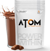 AS-IT-IS Nutrition ATOM 1kg with Digestive Enzymes | 27g protein | 5.7g BCAA |Lab Tested Whey Protein(1000 g, Double Rich Chocolate)