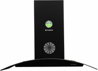 Faber Hood FEEL 3D PLUS MAX T2S2 BK TC 90 Wall Mounted Chimney(Black 1350 CMH)