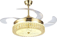 Kanz Enterprises Designer 133 mm 4 Blade Ceiling Fan(Gold, Pack of 1)
