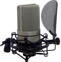 MXL Mics 990 Complete Integrated Filter with Shock Mount & XLR Cable, Metallic Microphone(Silver)