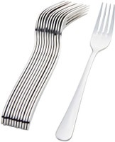 ARNAH TREASURE Cutlury for Kitchen & Dining Table Stainless Steel Serving Fork Set(Pack of 12)