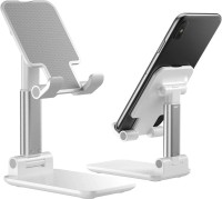 Curated Cart Mobile Phone Stand Holder For Table, with adjustable Height, used for Youtuber Shooting Video Online Classes Tripod Video Call Mount Compatible with iPhone 12 Pro Max, Samsung S21 Ultra/S20 FE, Huawei P30, Oneplus 9, Redmi (Colour White) Mobile Holder