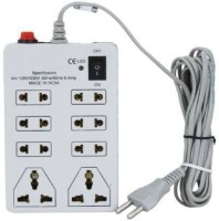 Mayuk Star 8 Way Electric Spike with Fuse Protection Power Extension Board 8  Socket Extension Boards(Grey)