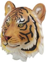 PROPS STUDIO Bangal Tiger Wild Animal Head Wall Hanging Wall Mount Sculpture(12 inch X 12 inch, Multicolor)