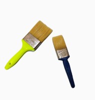 AKV Wall Paint Brush With Double Thickness 75mm , 50mm Set Of 2 Pcs Synthetic Wall Paint Brush(4 inch Bristle)
