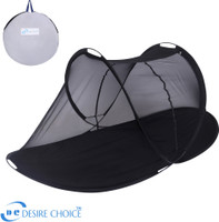 desire choice SINGLE PREMIUM QUALITY Polyester Washable Adults Mosquito Net(Black, Bed Box)