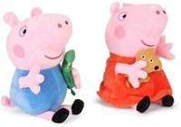 Future shop Peppa pig George Pig Stuffed Soft Toy Gift for Kids 25 cm - 25 cm (Multicolor) - 25 cm (Multicolor)  - 30 cm(Multicolor)