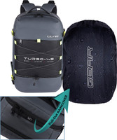 Gear Turbo 45 Expandanle Travel Laptop Backpack 45 L Laptop Backpack(Grey, Black)
