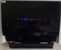 Meglio Blackstar 01 - 60cm Auto Clean Wall Mounted Chimney(Black 1350 CMH)