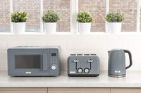 Haden Perth Sleek Toaster (Slate Grey) 815 W Pop Up Toaster(Grey)