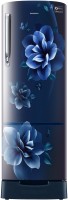 View SAMSUNG 255 L Direct Cool Single Door 3 Star Refrigerator with Base Drawer(Camellia Blue, RR26A389YCU/HL) Price Online(Samsung)