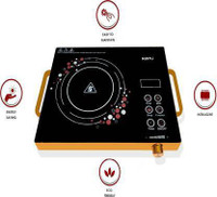 INTROK MULTIPURPOSE INDUCTION COOKTOP Induction Cooktop(Black, Gold, Touch Panel)