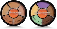 Insight Cosmetics Pro Concealer Palette - Corrector+Concealer (Pack of 2) 01+02 Concealer(Multi, 30 g)