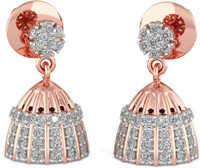 Joyalukkas Diamond Rose Gold 18kt Jhumki Earring