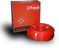 Praycab cables Pvc 1 sq/mm Red 90 m Wire(RED)