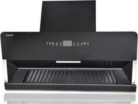 Kraft Italy Cute 90 AUTO Clean Hand Sensor Chimney Auto Clean Wall Mounted Chimney(Black 1450 CMH)