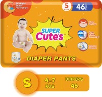 Super Cute's | Wonder Pullups | Pant Style Premium Diaper | For Superior Absorption - S(46 Pieces)