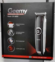 Geemy GM-6 050 PROPESONAL HAIR TRIMMER AND T BLADE Trimmer 120 min  Runtime 3 Length Settings(Multicolor)